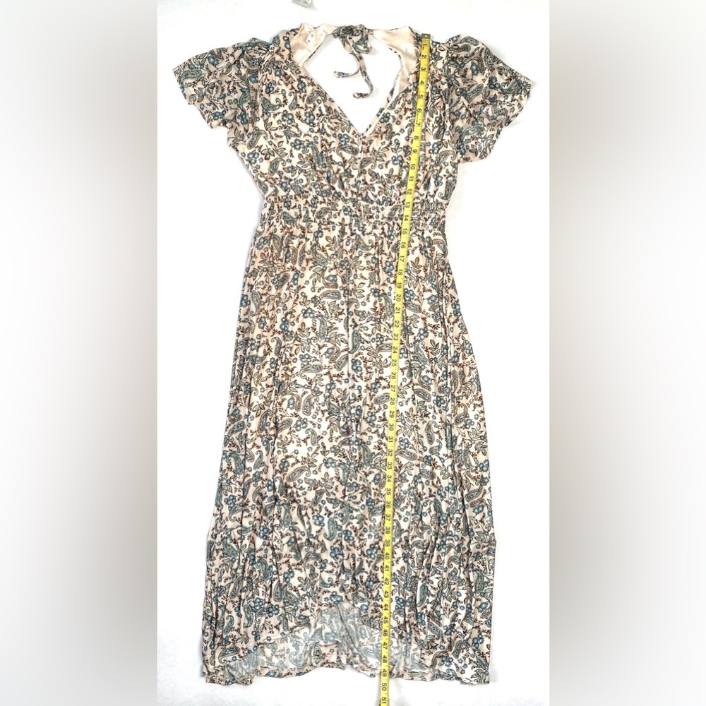 Maurices Women's Mirablis Cream Floral Maxi Dress Flutter Sleeves Size M NWT - Picture 10 of 15